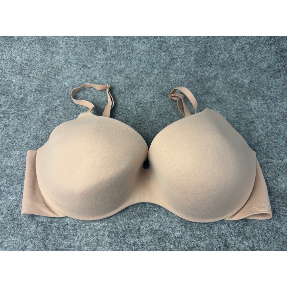 Victoria's Secret Incredible Demi Bra Womens 36D Beige Lined Underwire 65608